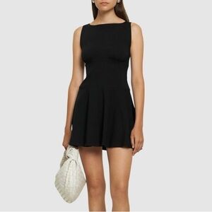 Reformation Mayve Stretch Cotton Knit Mini Dress